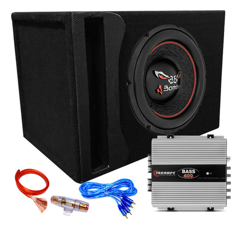 Subwoofer Bicho Bomber Cajon Aireado Potencia Taramps 400w Color Negro