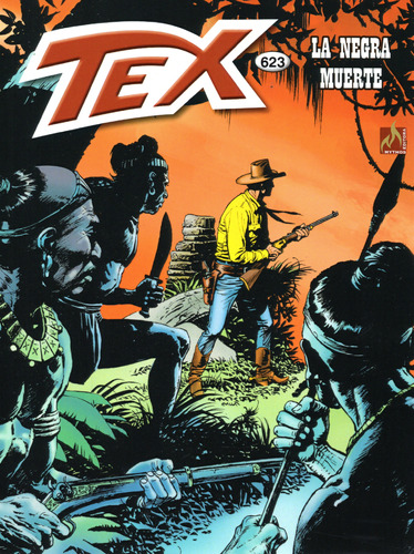 Tex N° 623 - La Negra Muerte - 116 Páginas Em Português - Editora Mythos - Formato 16 X 21 - Capa Mole - 2024 - Bonellihq Cx21 Mar24