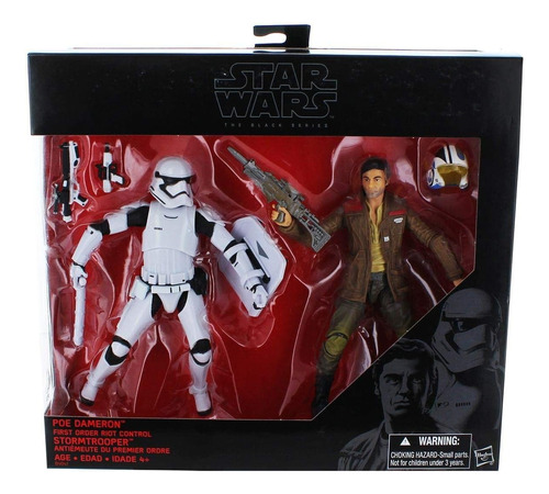 Poe Dameron And First Order Riot Control Stormtrooper 2 Pack