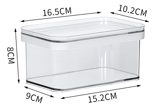 Recipiente Hermetico Con Tapa Para Alimentos Organización Color Transparente MARCA JUST SIMPLE