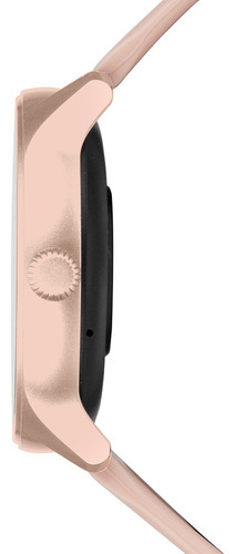 Relógio Smartwatch Mormaii Life Ultra Redondo Caixa Rosa Pulseira Rosa Bisel Rosa Desenho Da Pulseira Lisa