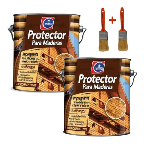 Protector Maderas Elbex Interior Exterior 3.6l Lapacho+nogal