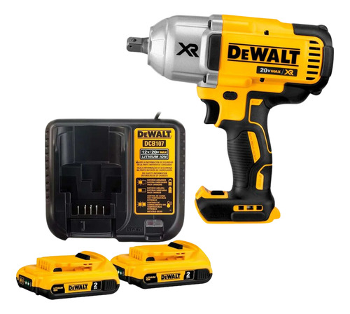 Chave De Impacto 1/2 + 2 Bats 2ah + Carregador Dcf899b-b3