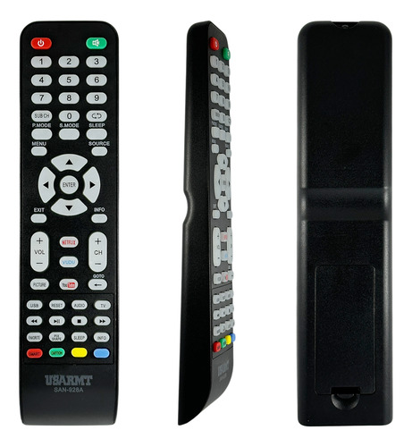 Control Para Sanyo Smart Tv Pantalla Universal + Funda Pila