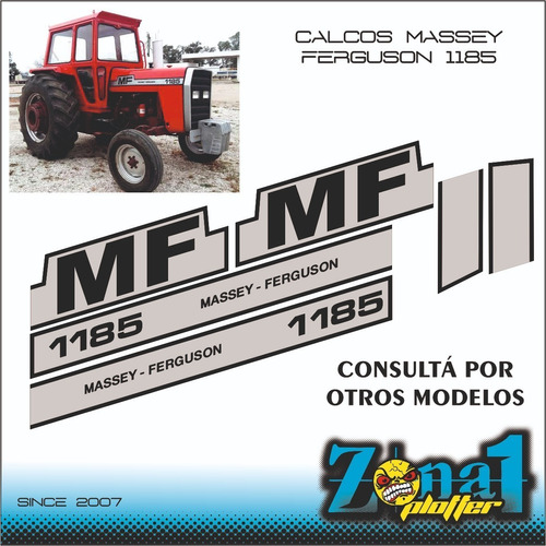 Calcos Tractor Massey Ferguson 1185