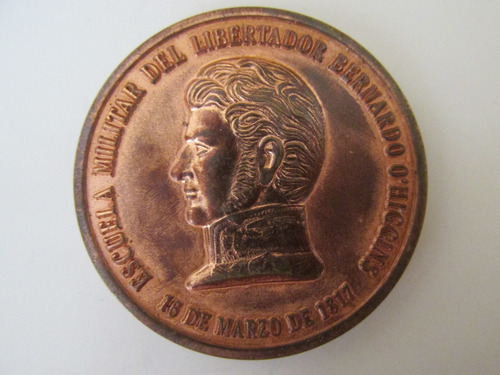 Medalla Escuela Militar Bernardo 0 Higgins Año 1975 Escasa 