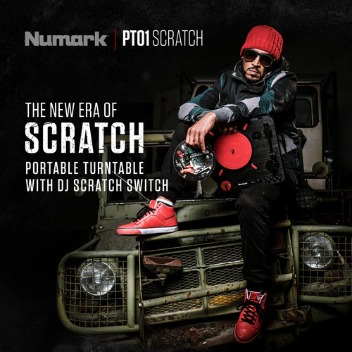Tocadiscos Para Dj Numark Pt01 Scratch Portátil Con Altavoz