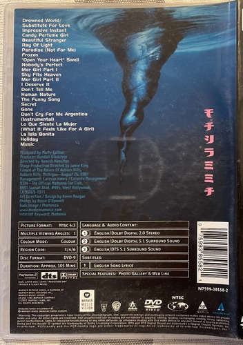 Dvd Madonna Drowned World Tour 2001 (Usado)