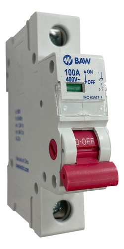 Interruptor Seccionador Modular Bajo Carga 1p 100 A Baw