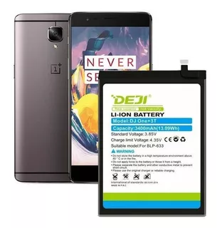 Batería Litio Para 1+3t Oneplus 3t 3400 Mah Marca Deji