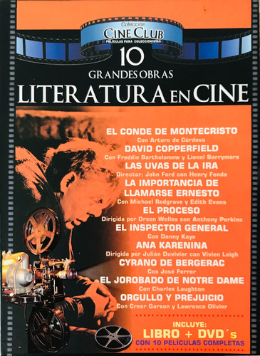 10 Grandes Obras Literatura Cine - Colección Cine Club Dvd