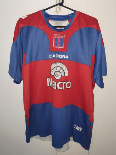 Camiseta Tigre Diadora #9 Titular Azul Talle Xl