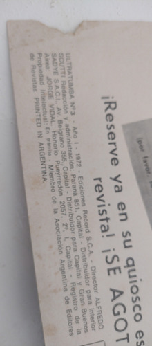 Revista Ultratumba De Colección (Usado)