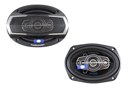 Bocinas 6x9 PuLG Audiobahn As569 5vias 900 Watts Serie Hype Color Negro