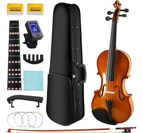 Violín 4/4 Premium Para Niños Y Adultos, Incluye Accesorios