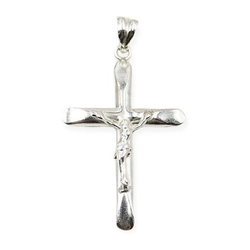 Dije De Cruz Con Cristo Modelo Sebastian En Plata 925