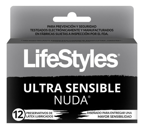Lifestyles ultra sensible lubr. 12 unidades