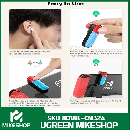 Auriculares bluetooth para nintendo switch new arrivals