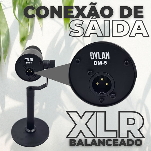 Kit 4 Microfones Podcast Radio Live Profissional Dylan Dm5