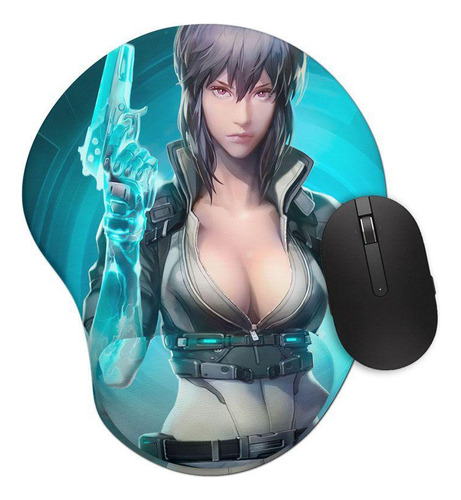 Mouse Pad Ergonômico Ghost In A Shell Motoko