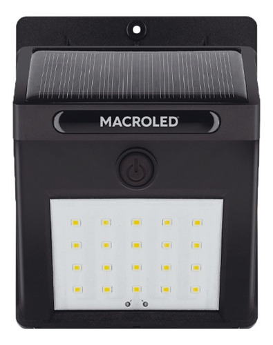 Reflector Aplique Solar De Pared Macroled 1.5w Fotocelula C