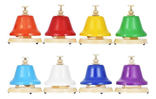 8 Nota Conjunto De Sino De Mão Brinquedo De Instrumento