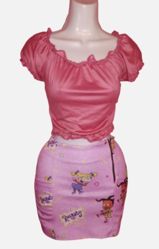 Conjuntos De Disney Para Dama (blusa Y Falda) 
