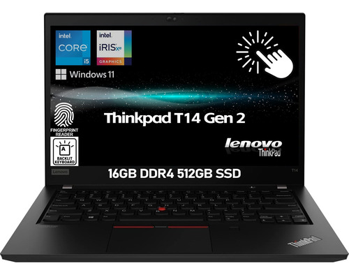 Lenovo Thinkpad T14 G2 Touch Core I5 1145g7 16g 512g Win11 (Reacondicionado)