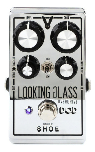 Pedal De Efeito Para Guitarra Dod Looking Glass Overdrive Cor Cromado