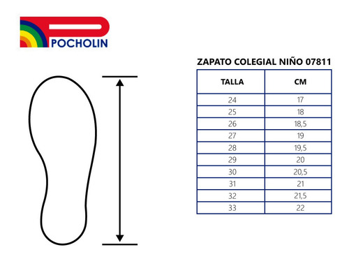 Imagen 7 de 8 de Zapatos Escolares Niñas Pocholin