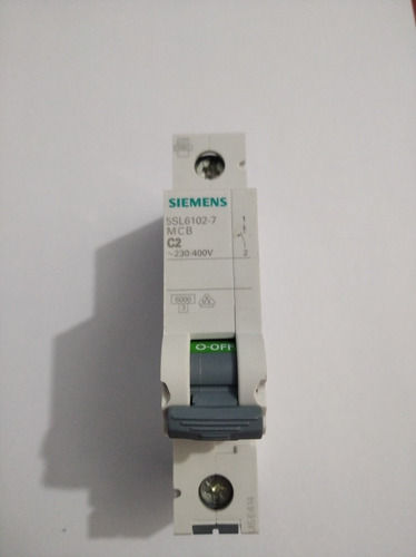 Interruptor Automático Magnetotermico 1x2 Amp Siemens