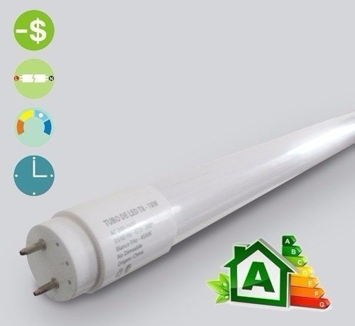 Imagen 2 de 10 de Tubo Led 18w=36w Macroled De 1200mm Caja X 25 Promo Vidrio