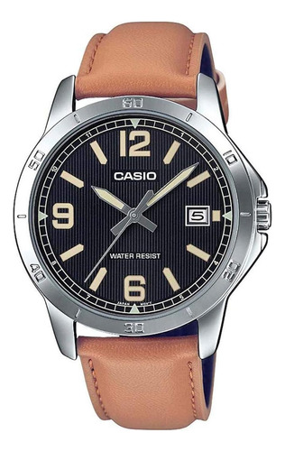 Casio Mtp-v004l-1b2 Reloj Para Hombre De Acero Inoxidable De