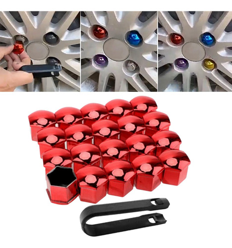 5 X 20 Piezas Tapas De Tuercas De Rueda De Coche Cubiertas