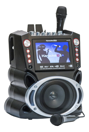 Karaoke System Karaoke Usa Gf845 W/ 2 Microphones 7 Display