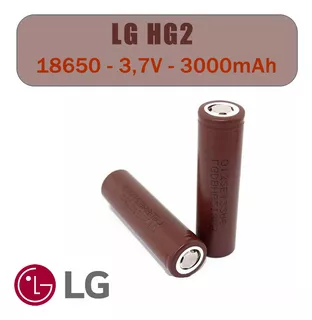 4x Baterias 18650 LG Hg2 3,7v 3000mah 20a