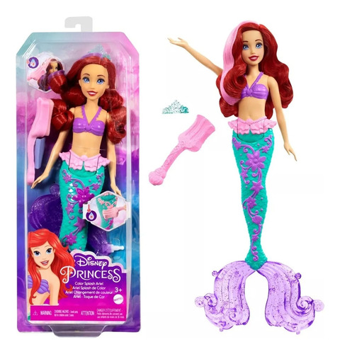 Disney Princesa Muñeca Ariel Color Splash 