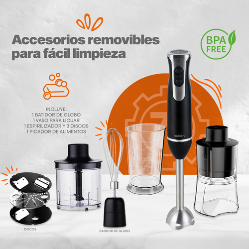Batidora De Inmersión Huken Electrodomesticos Mk-hbs-7