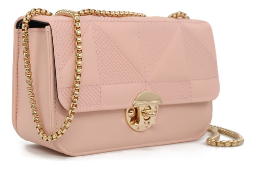Port&lotus Bolso Acampanado De Poliuretano - Embrague Cadena