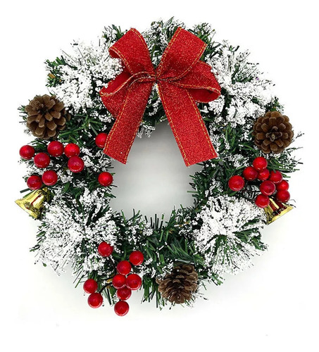 Guirlanda De Natal Com Guirlanda De Frutas Vermelhas 40 Cm