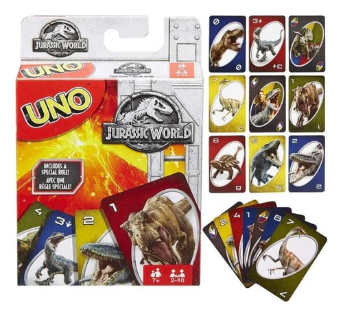 Juego De Cartas Uno Jurassic World