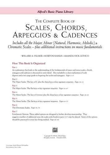 The Complete Book Of Scales, Chords, Arpeggios & Cadences: I