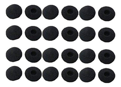 24 Funda Cojin Espuma Para Auricular Color Negro Calidad
