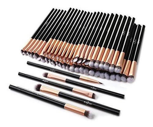 50pcs Cepillo Del Maquillaje De Ojos 5pcs Pinceles De M...