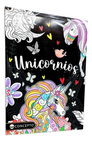 Relax Arte Serie Glitter: Unicornios, De Latinbooks. Editorial Concepto, Tapa Blanda, Edición 1 En Español