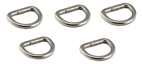 2 X 5 Uds Anillos En D De Acero Inoxidable Anillo