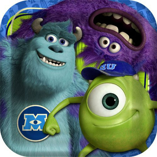 Platos De Almuerzo Monsters University 8ct