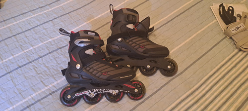 Roller Rollerblade Zetrablade Mujer Con Poco Uso 40 8 Cm Negro Y Rosa (Usado)