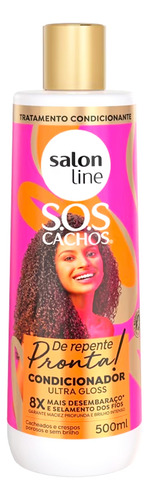 Salon Line Sos Cachos De Repente Pronta Acondicionador 500ml