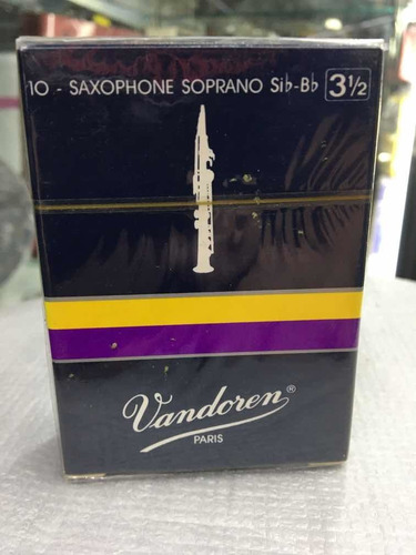 Palheta Vandoren Sax Soprano Sib-bb N° 3,5 C/ 10 Unidades